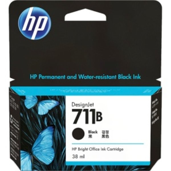 HP711B インクカートリッジ ブラック 38ml 3WX00A 1個｜プリンターの消耗品はトナーマートへ
