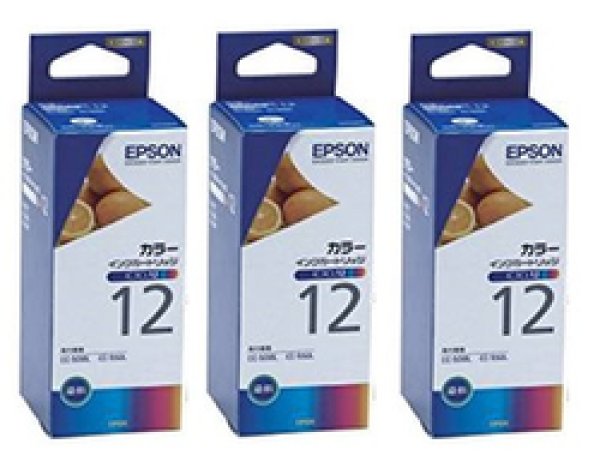 エプソン IC3CL12 純正インク 3個セット｜プリンターの消耗品はトナーマートへ