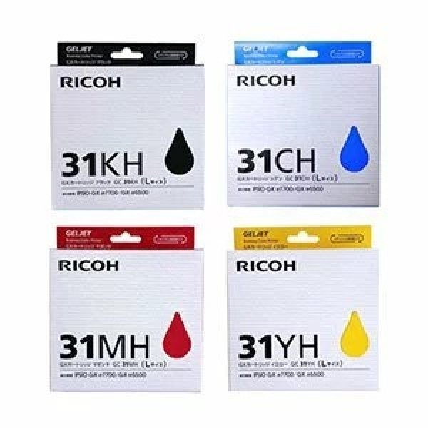 RICOH　GC21KH/CH/MH/YH　大容量　Lサイズ　純正インクカートリッジ　4色セット　リコー