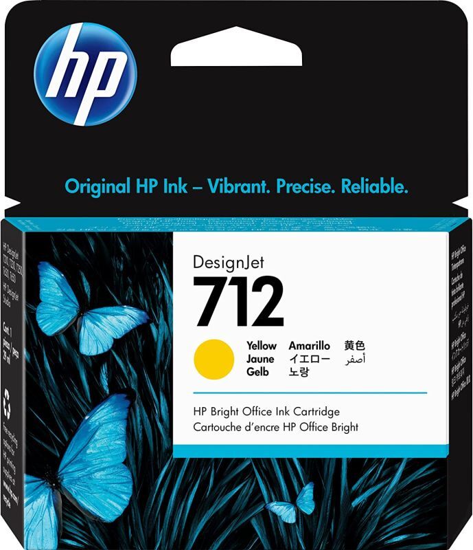 HP 712 712B 純正インク ブラック/カラー 4色セット 80/29mL 各1 計4個