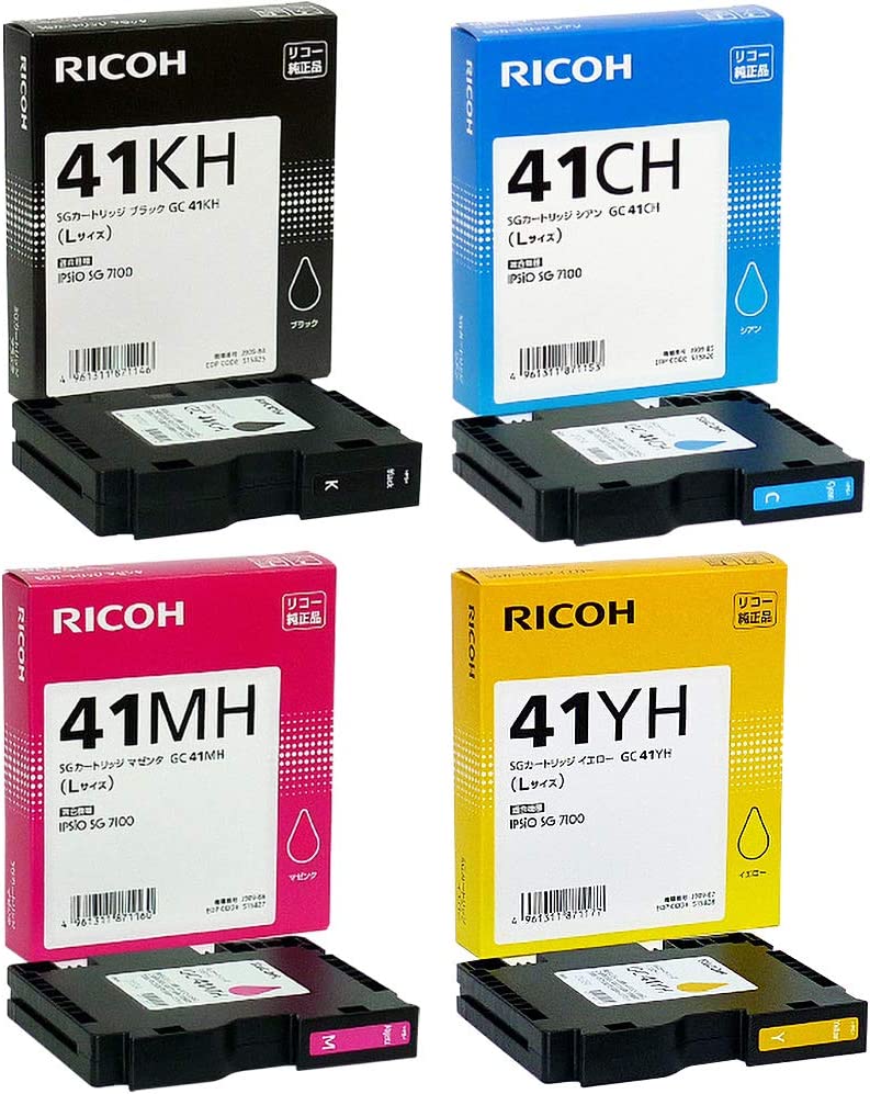 RICOH　GC31KH CH MH YH　大容量　Lサイズ　純正インクカートリッジ　4色セット　リコー - 3